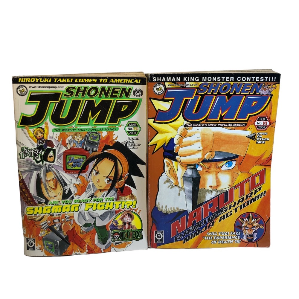 Shonen Jump Manga Magazine Feb & March 2004, issue 14 & 15 Hiroyuki Yugioh